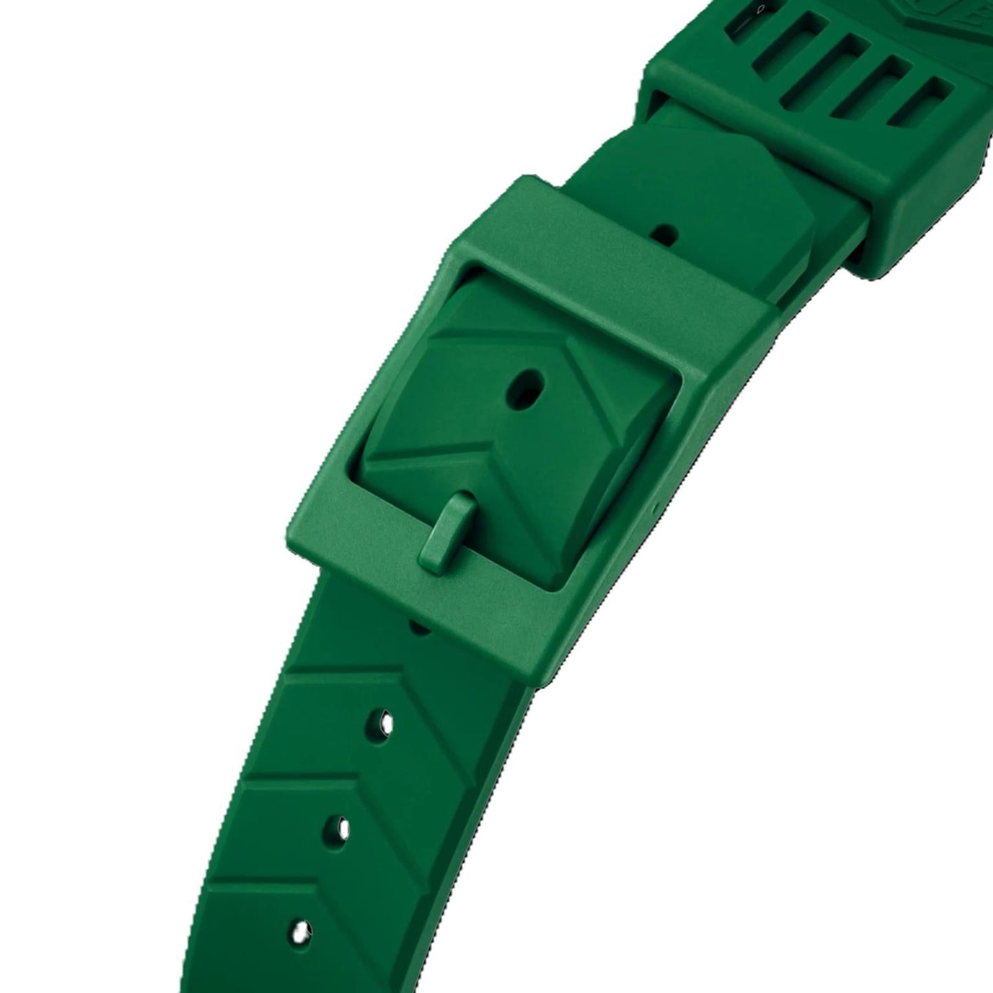 TAG Heuer Formula 1 BT0014 WA121L Green rubber strap / micro-blasted green plastic ardillon buckle 18.09mm - Genuine OEM