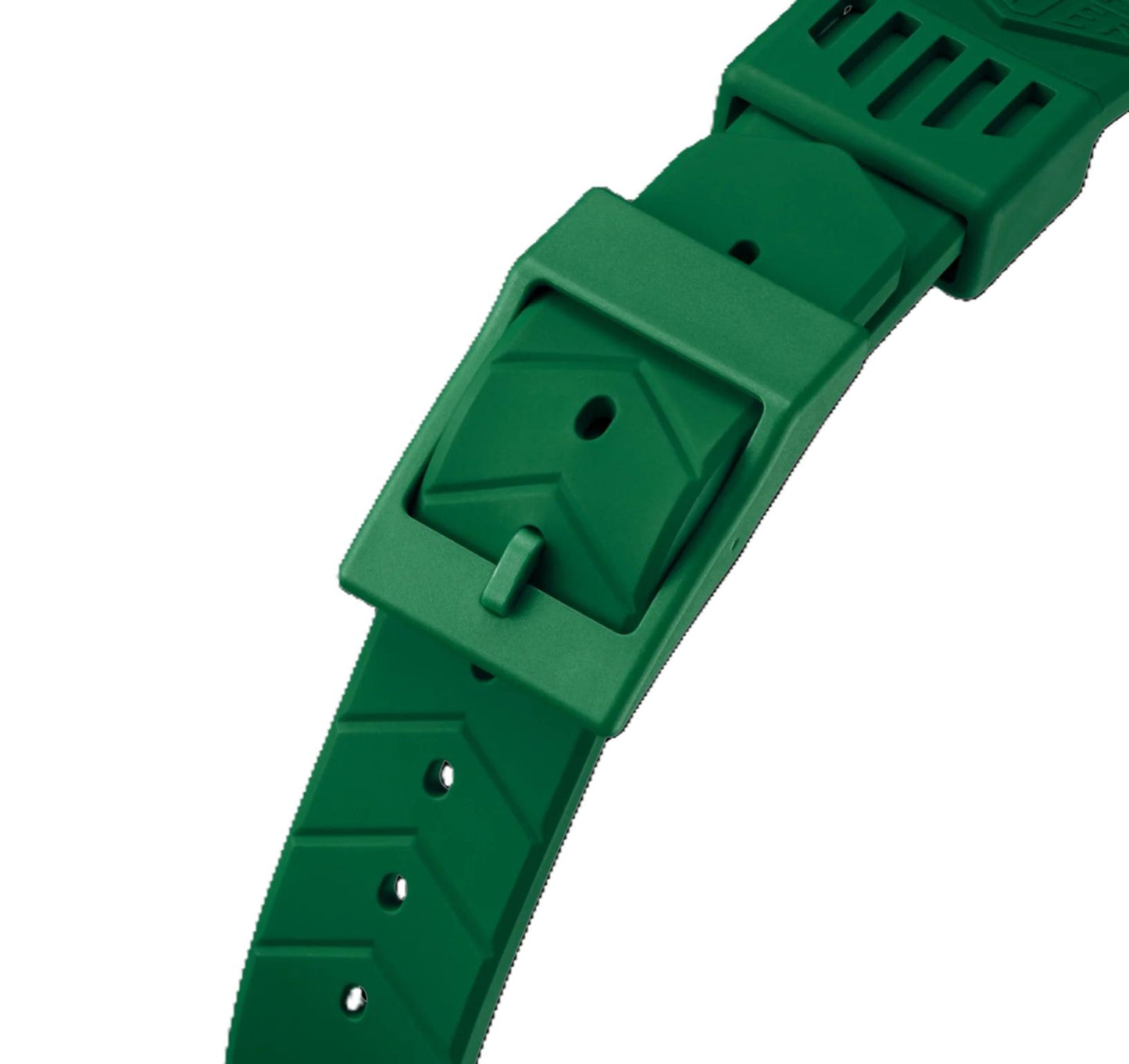 TAG Heuer Formula 1 BT0014 WA121L Green rubber strap / micro-blasted green plastic ardillon buckle 18.09mm - Genuine OEM