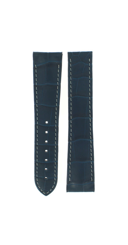 OMEGA Speedmaster Moonwatch 304.33.44.52.03.001 Blue Alligator Leather Strap 21mm Deployment Ref 032CUZ005171, 7613304161518 - Genuine OEM