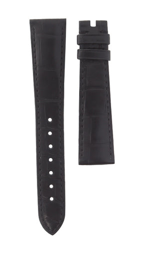 OMEGA DeVille 434.13.40.20.01.001 Alligator TEC Black Leather Strap 19mm Ref 032Z016215, 7613304344782 – Genuine OEM