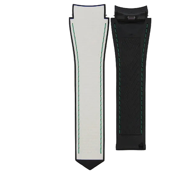 TAG Heuer Connected E5 FT6240 SBT8A81 White and Green Stitching Strap 22mm - Genuine OEM