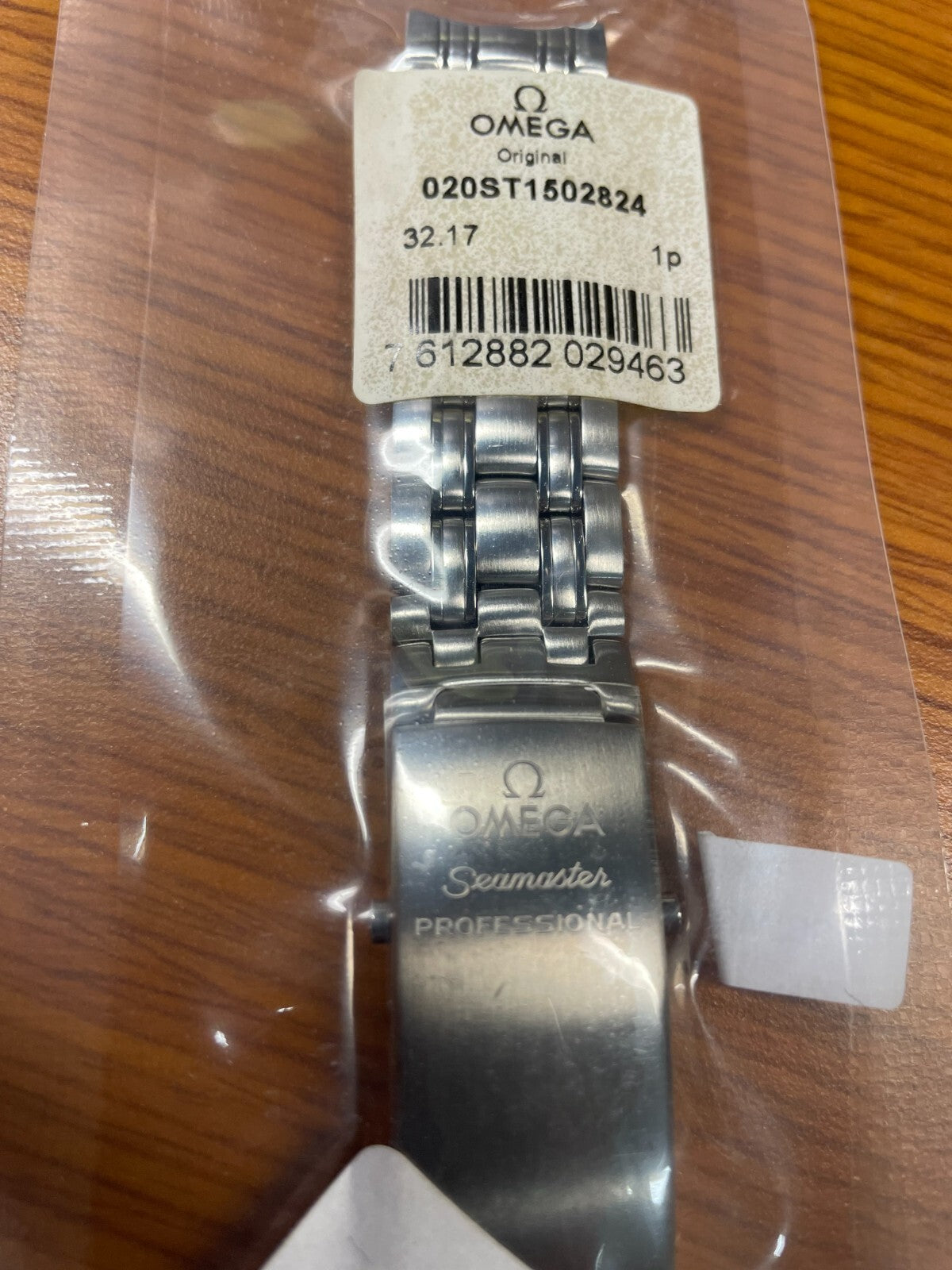 OMEGA Seamaster Diver 205.45.000 Bracelet Stainless Steel 20mm Integrated Ref 020ST1502824, EAN 7612882029470 – Genuine OEM