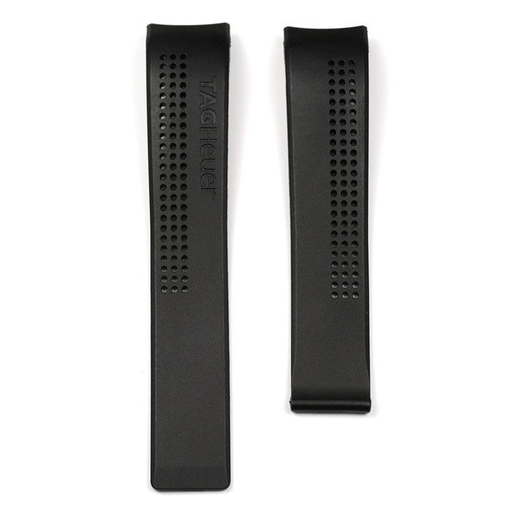 TAG Heuer Carrera FT6007 CV2010-3 Black Rubber Strap 20mm - Genuine OEM