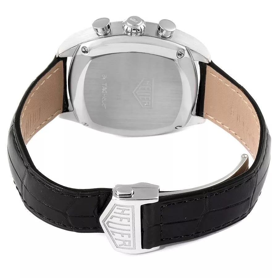 TAG Heuer Monza CR2110 CR2111 FC6161 Black Leather Strap 20mm - Genuine OEM