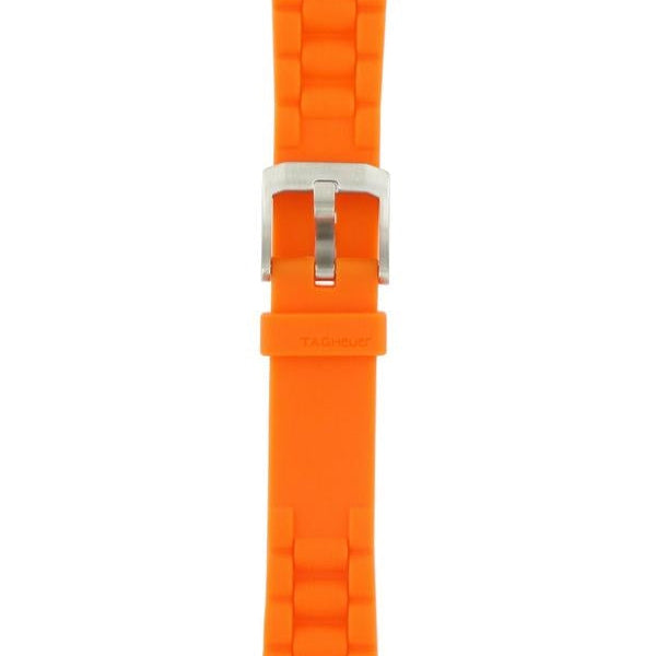 TAG Heuer Formula 1 BT0708 Orange Rubber Strap 17mm - Genuine OEM