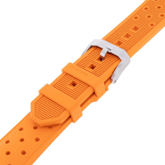 TAG Heuer Formula 1 F1 BT0729 Orange Rubber Strap 21.5mm - Genuine OEM