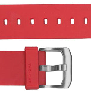 TAG Heuer Formula 1 BT0706 Red Rubber Strap 20mm - Genuine OEM