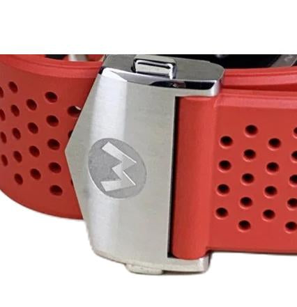 TAG Heuer FC5106 Connected SBG8A13 Satin-finished & polished steel / engraved "M" Deployment Clasp / Folding Buckle 20mm - Genuine OEM