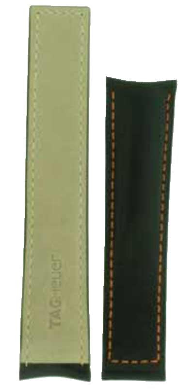 TAG Heuer Autavia FC6197 CY2111 Black with Orange stitching Calfskin Strap 20mm - Genuine OEM