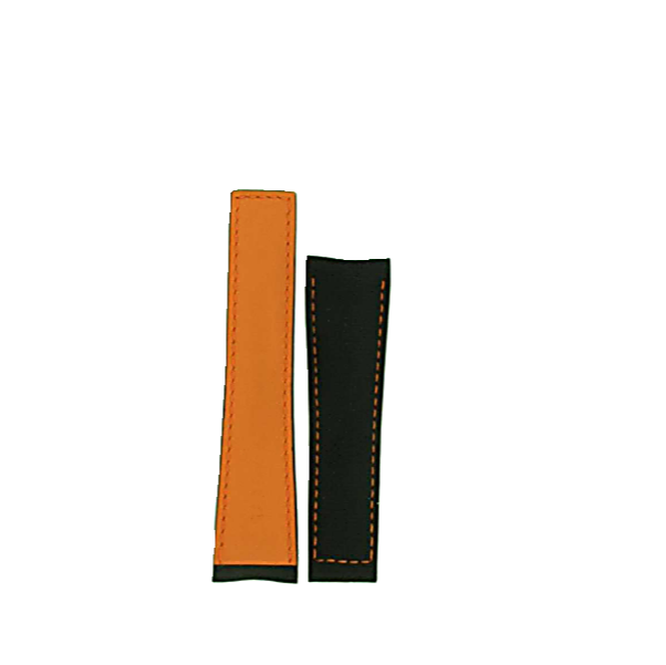 TAG Heuer Carrera FC6279 CV2A1A Black with Orange stitching Calfskin Strap 22mm - Genuine OEM