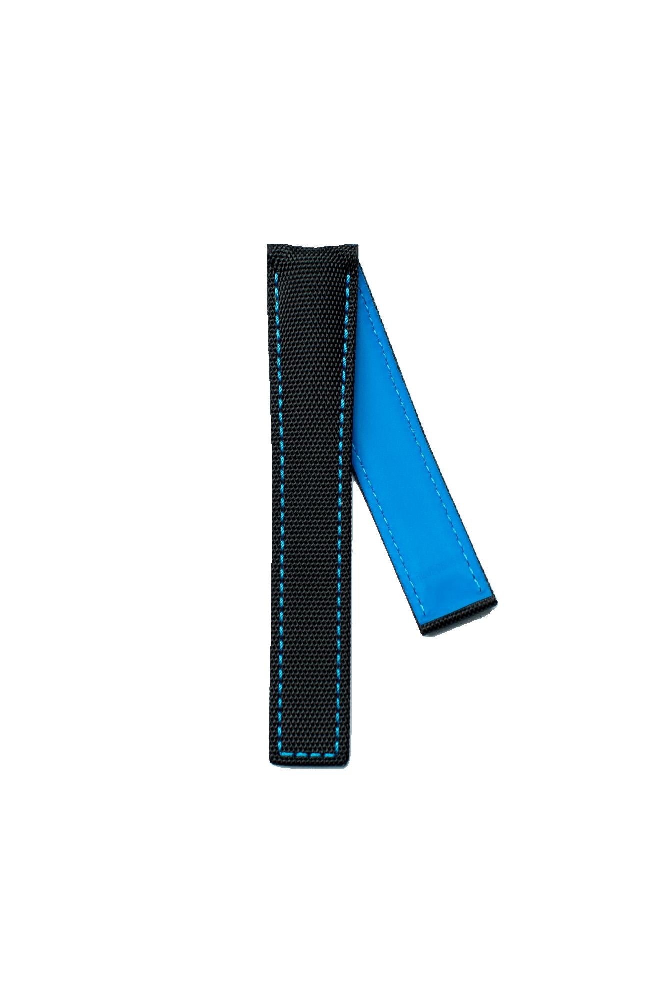 TAG Heuer Aquaracer Premium FC6363 WAY211B Black with blue stitching Nylon Strap 20.5mm - Genuine OEM