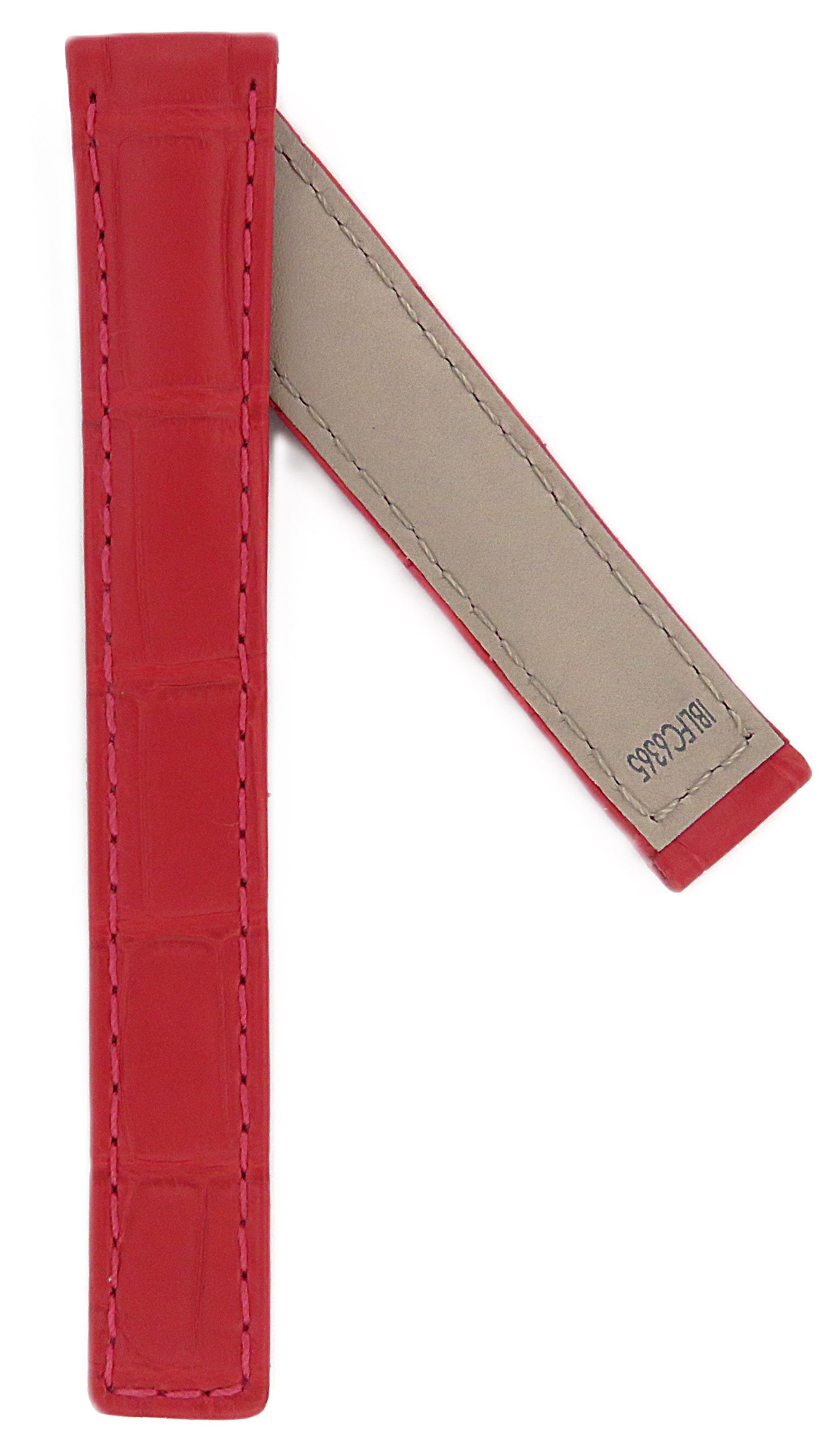 TAG Heuer Aquaracer Premium WAY1312 FC6365 Red Alligator Leather Strap 15.5mm - Genuine OEM