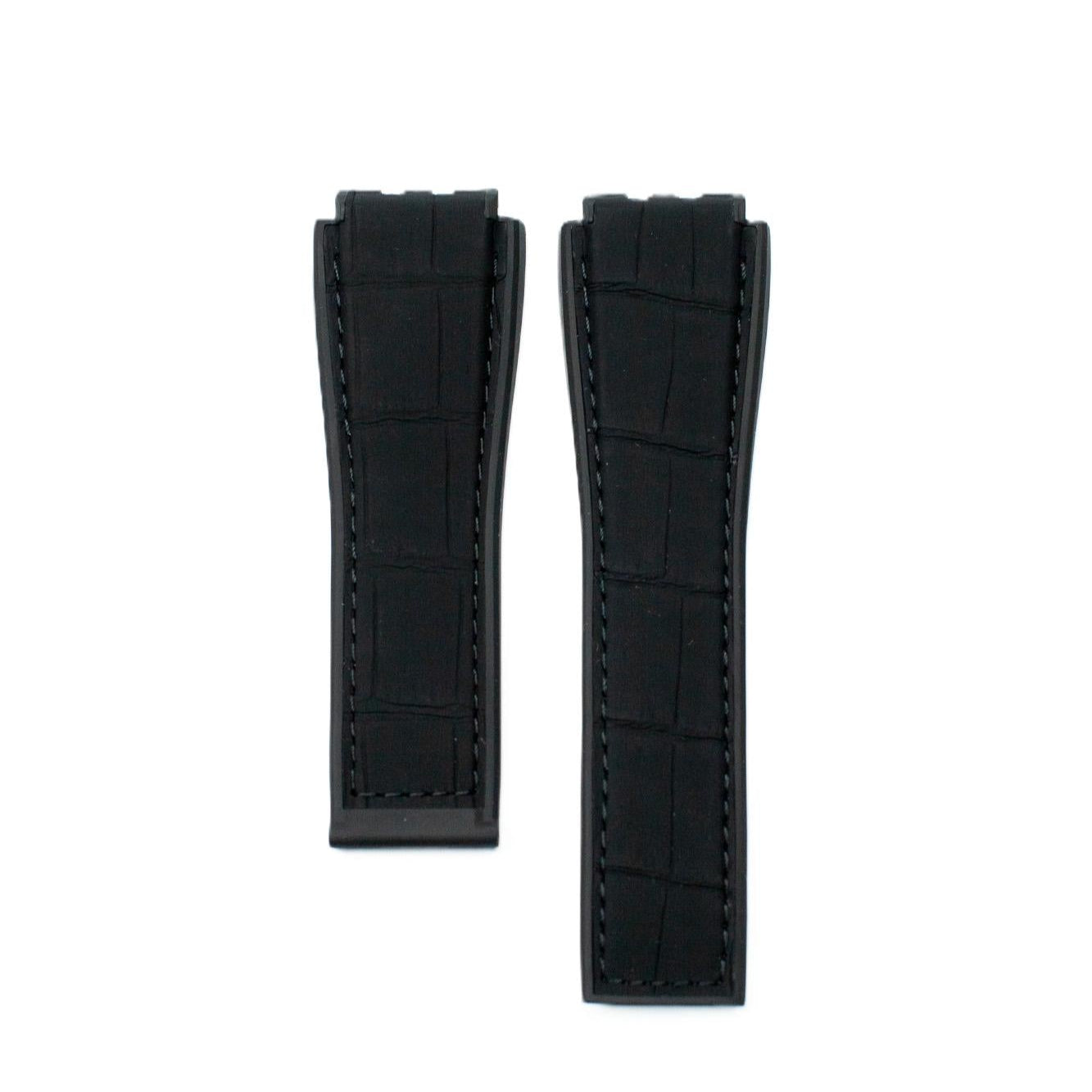 TAG Heuer Carrera FC6415 CAR5A55 Black rubber / alligator leather Alligator Strap 22mm - Genuine OEM