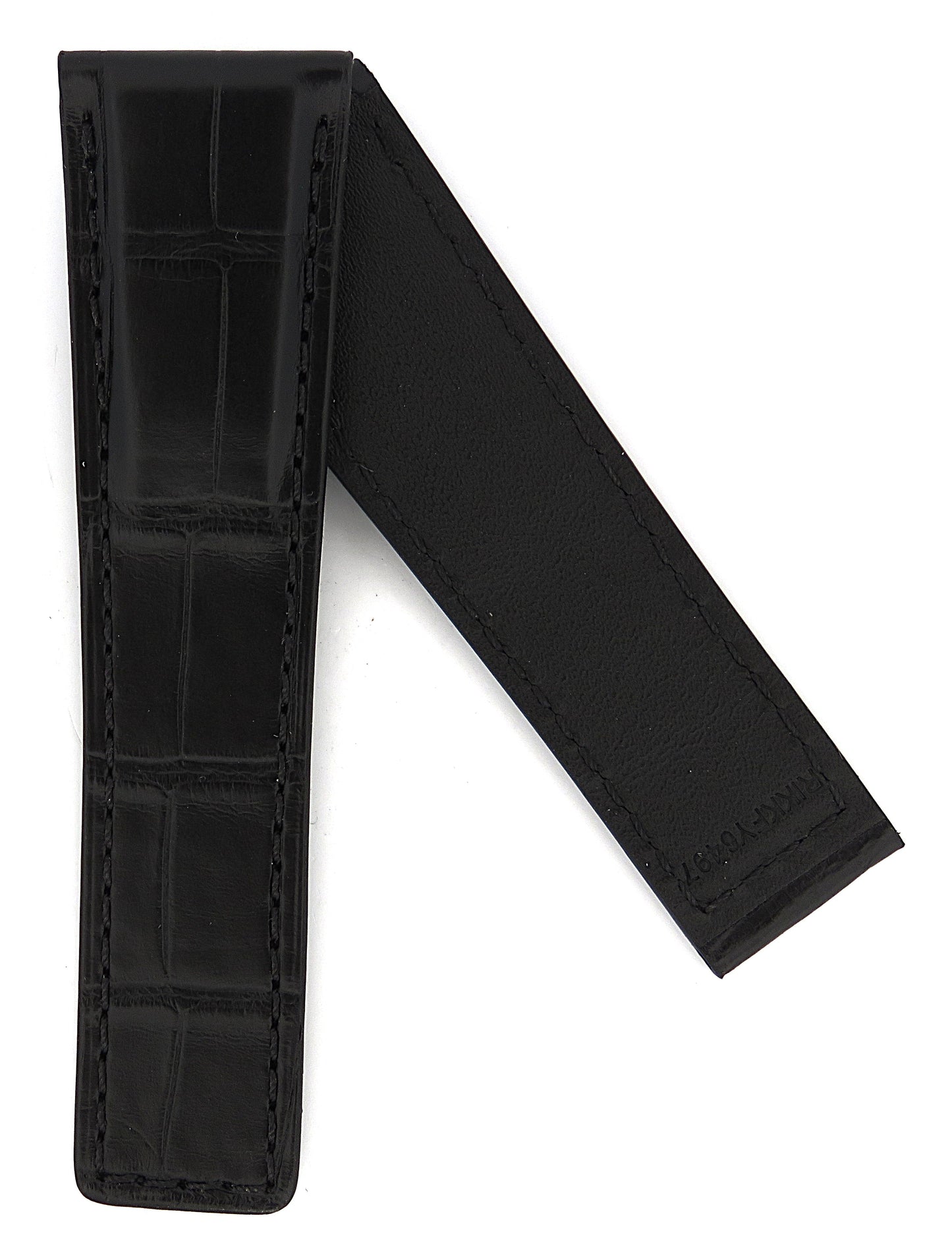 TAG Heuer Monaco FC6497XS CBL2116 Black Alligator Extra Short Strap 22mm - Genuine OEM