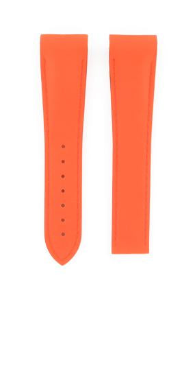 OMEGA Seamaster 291.85.083 Rubber Padded Orange Matt 22mm Strap LONG Ref 98000293L, 7612882859213 - Genuine OEM