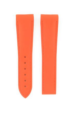 OMEGA Seamaster 290.85.083 LONG Rubber Padded Orange Matte Strap 22mm Ref 98000294L, 7612882859190 – Genuine OEM