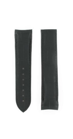 OMEGA Seamaster 232.18.46.51.01.001 Alligator Black 22mm Strap LONG Ref 98000368L, 7612882920708 - Genuine OEM