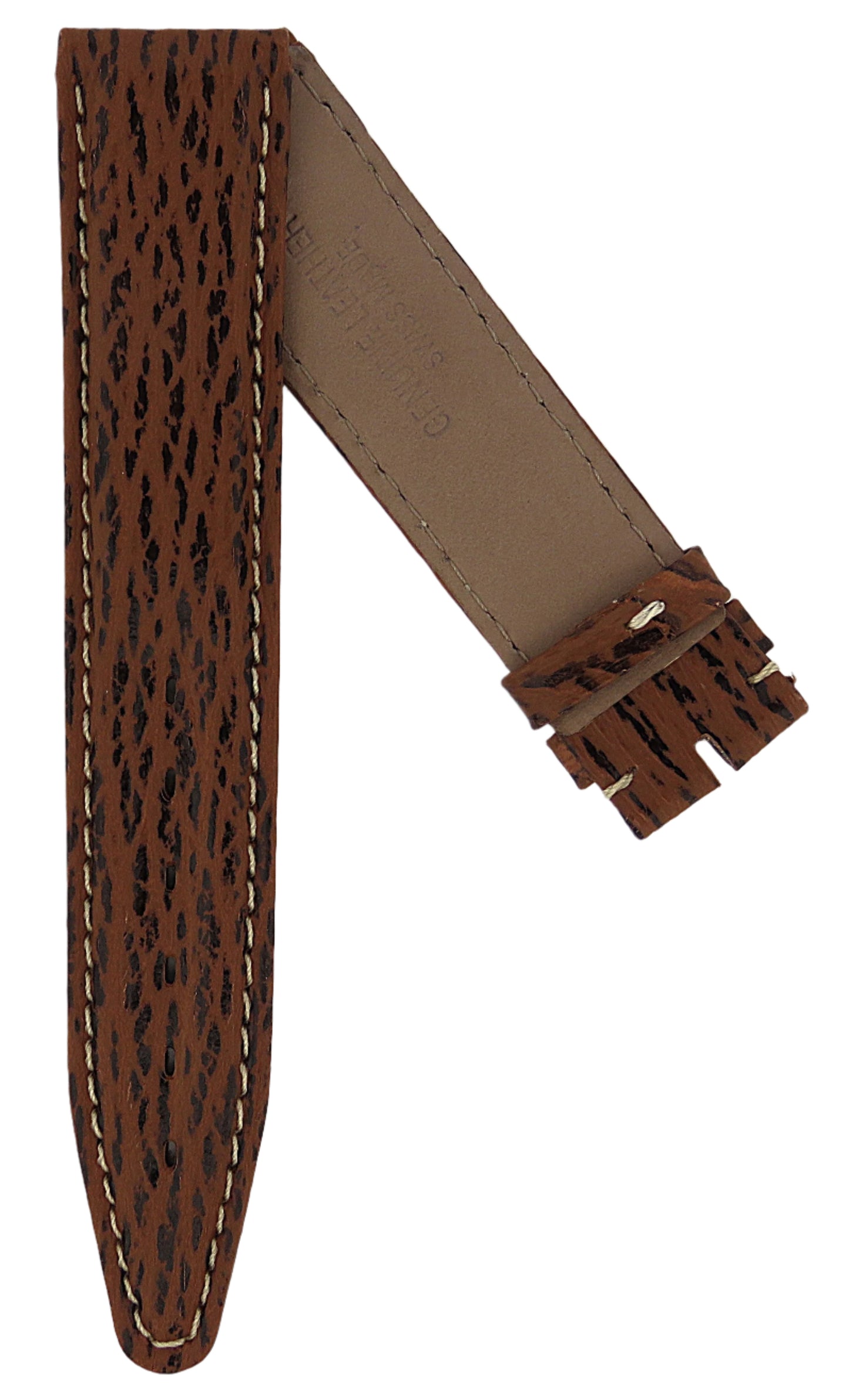 TAG Heuer 4000 FC8022 WF1110 Brown Sharkskin Strap 19mm - Genuine OEM