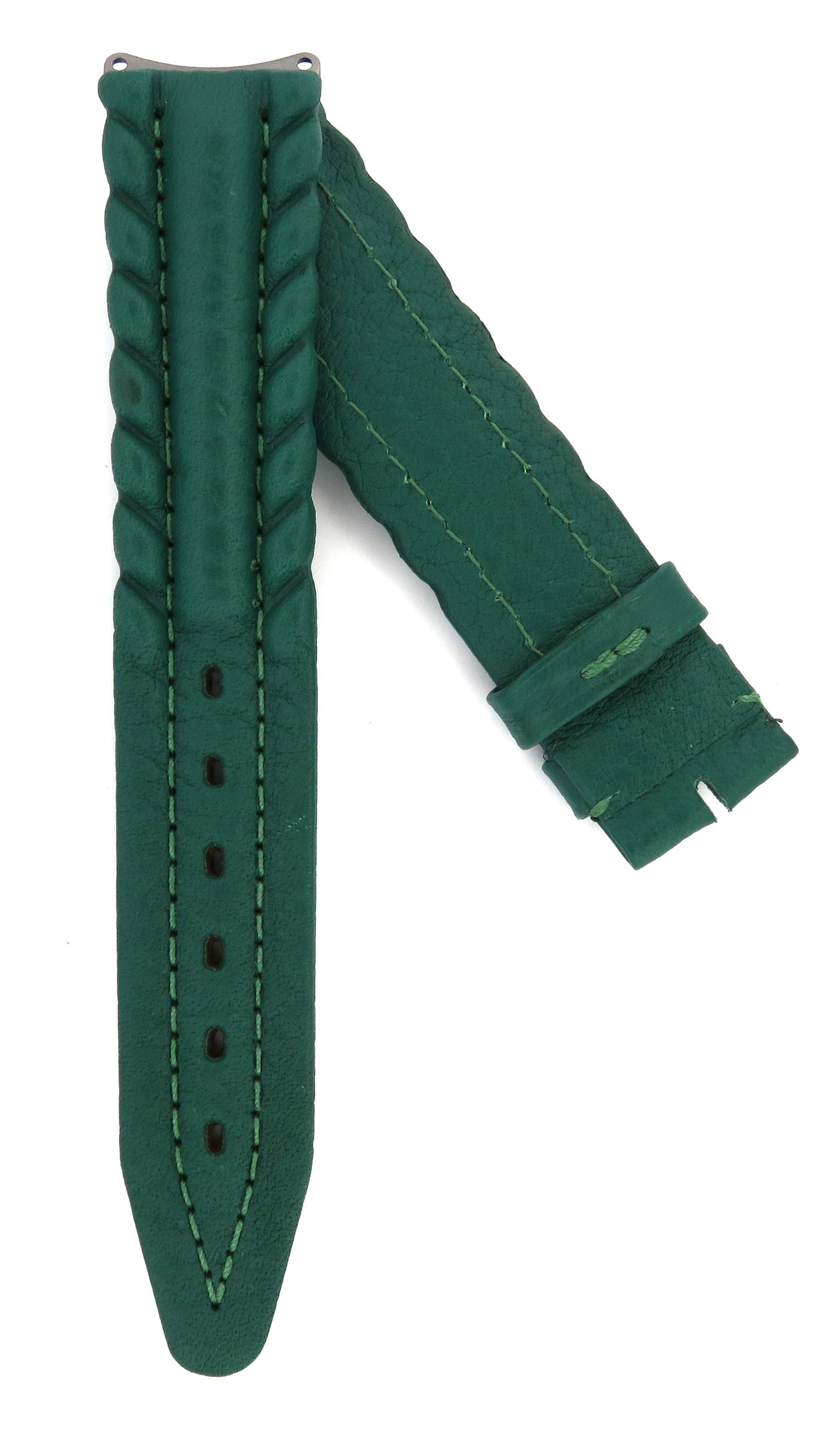 TAG Heuer 6000 FC8067 WH1111 Green Calfskin Strap 19.5mm - Genuine OEM