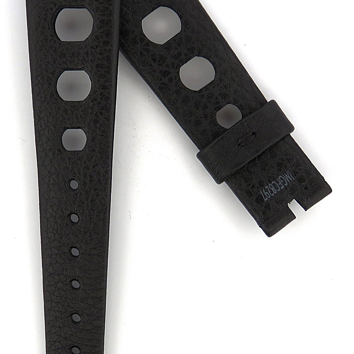 TAG Heuer Vintage Autavia FC8297 Black with Large Holes Calfskin Strap 20mm - Genuine OEM