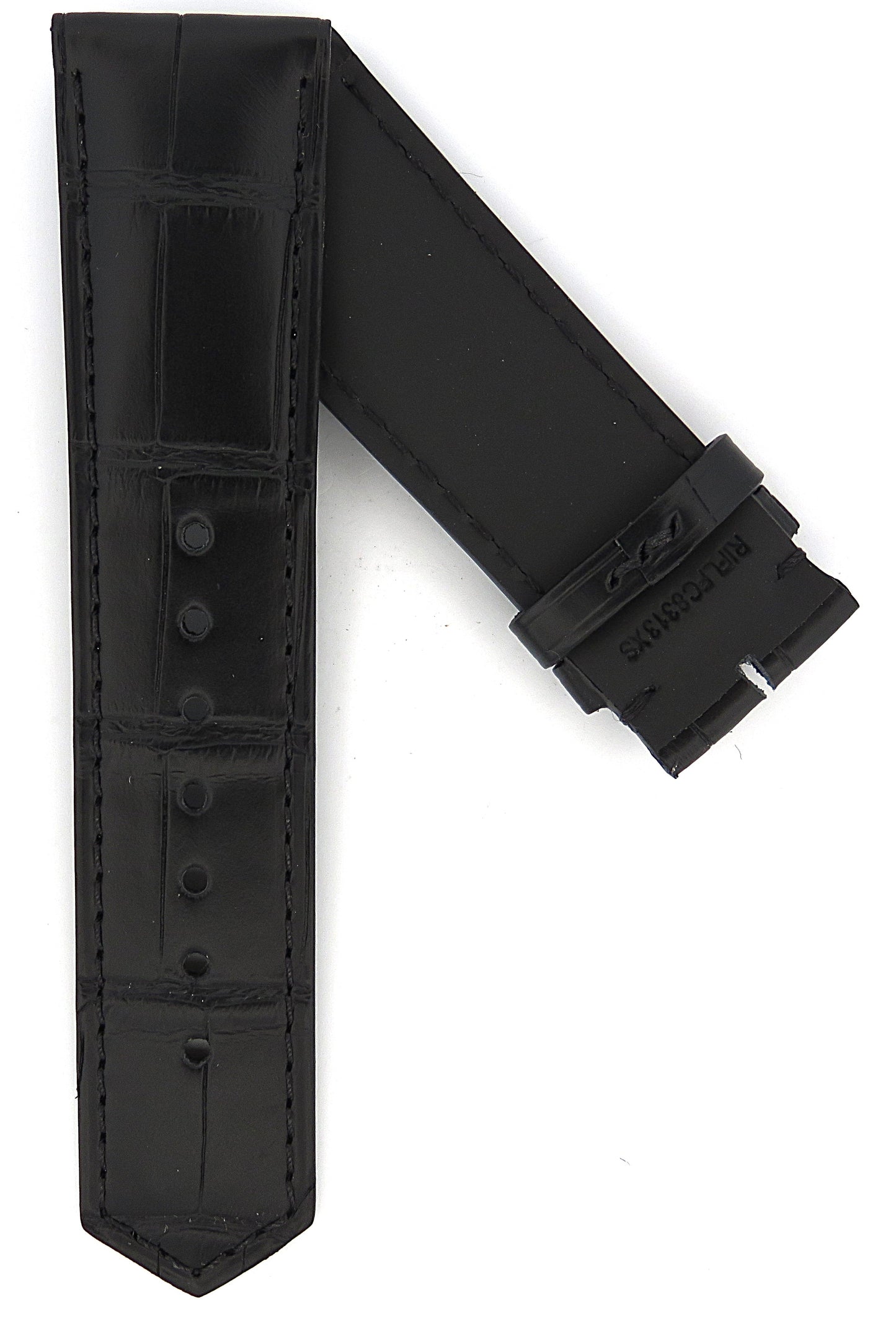 TAG Heuer Carrera FC8313XS CBN2044 Black Alligator Extra Short Strap 22mm - Genuine OEM
