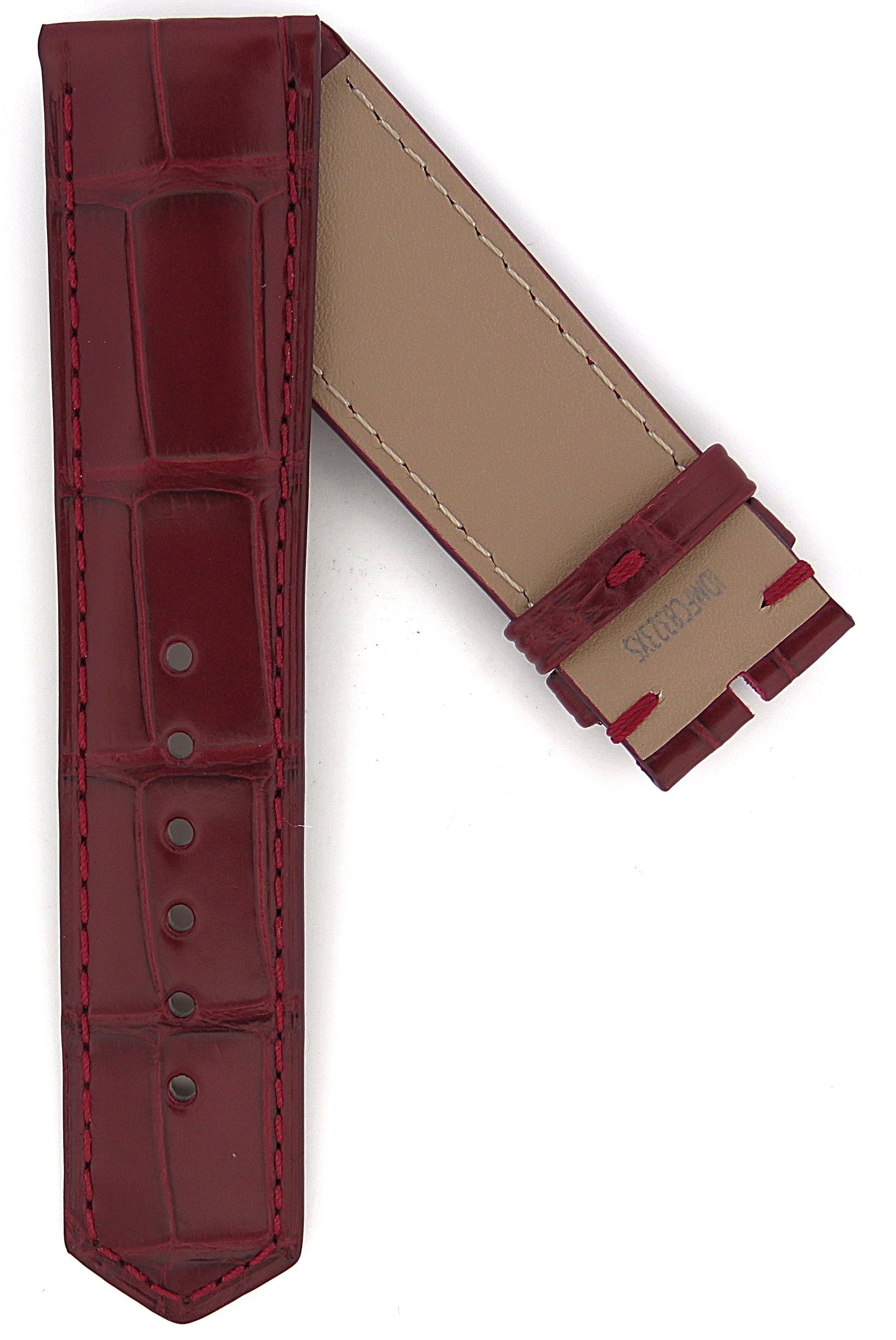 TAG Heuer Carrera FC8323XS CBN2048 Red Alligator Strap 22mm - Genuine OEM