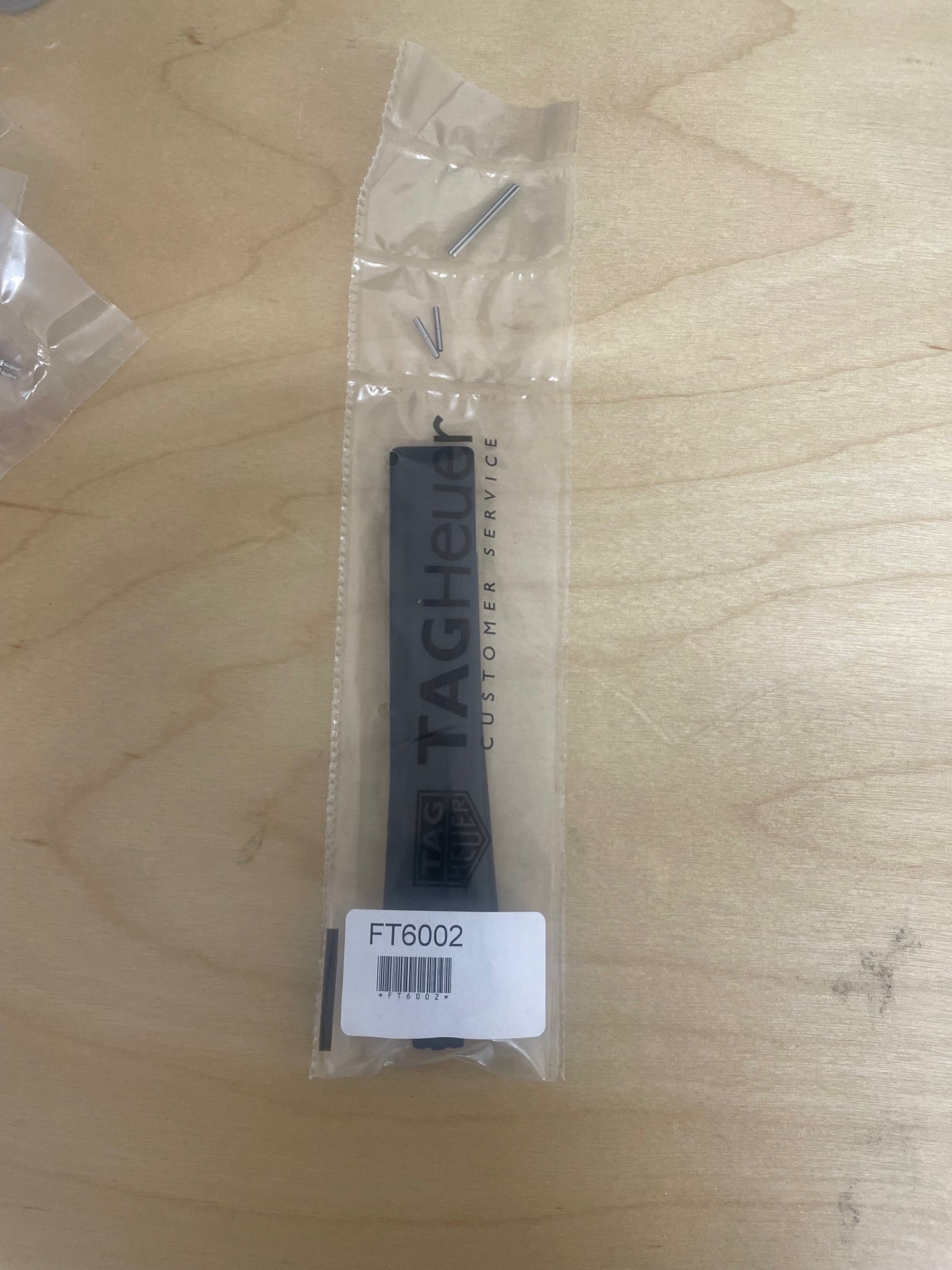TAG Heuer Kirium FT6002 CL111A Black Rubber Strap 9.15mm - Genuine OEM