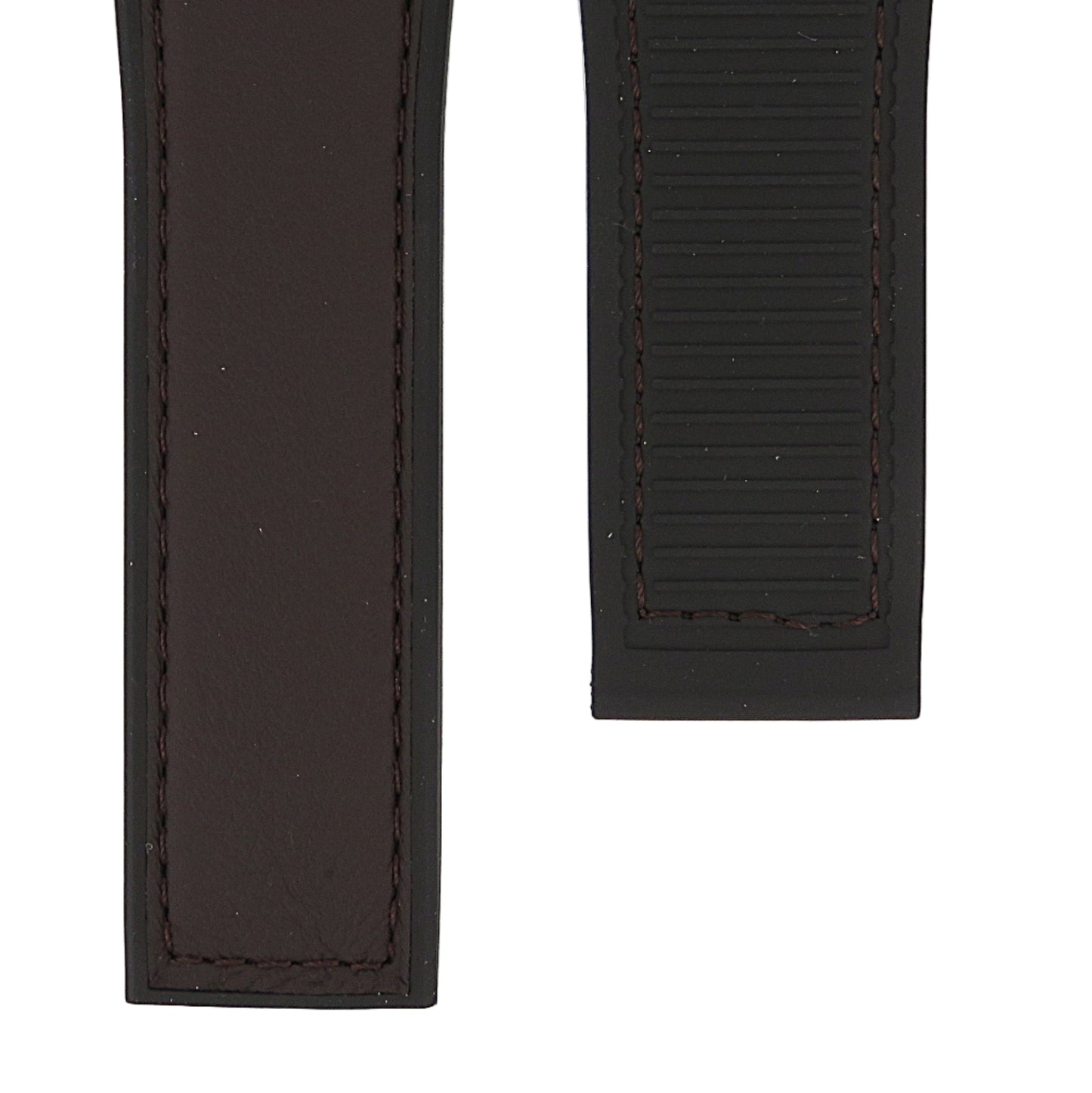 TAG Heuer Carrera FT6181 CAR5A8E Black Rubber and Chestnut Calfskin Strap 22mm - Genuine OEM