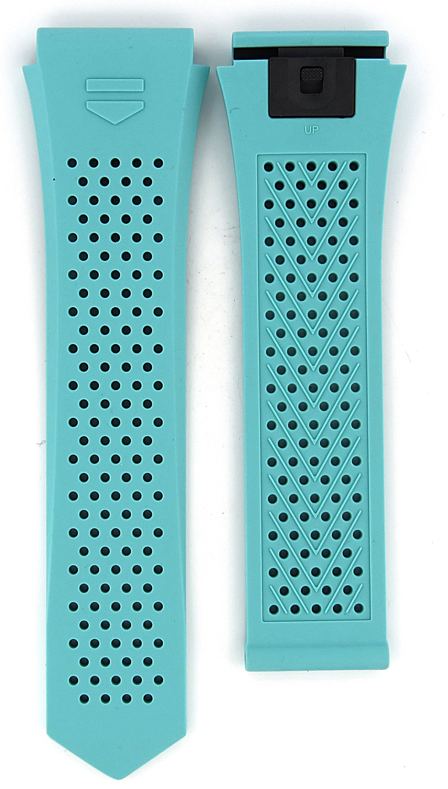 TAG Heuer Connected FT6220 SBR8A10 Blue Rubber Strap 22mm - Genuine OEM