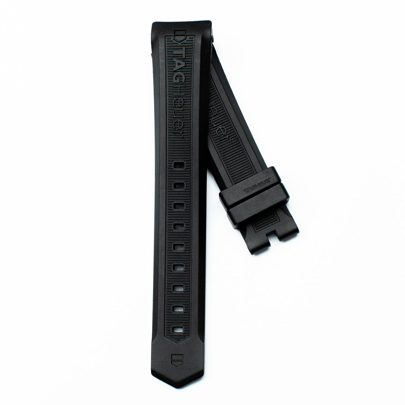 TAG Heuer Aquaracer FT8011 CAF1010 Black Rubber Strap 21mm - Genuine OEM