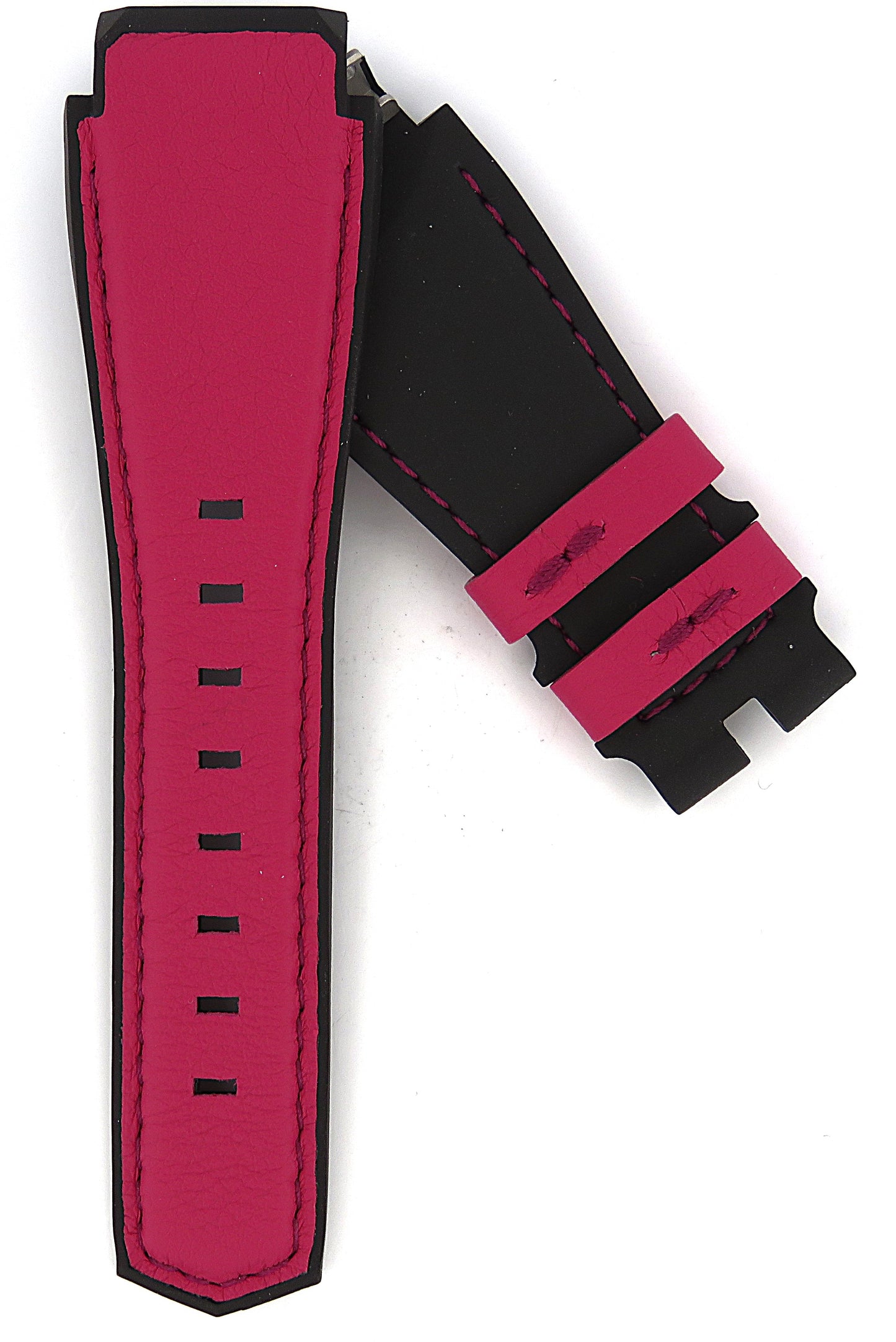 TAG Heuer Connected Modular 41 FT8040 SBF818000 Black and Pink Rubber Strap 20mm - Genuine OEM