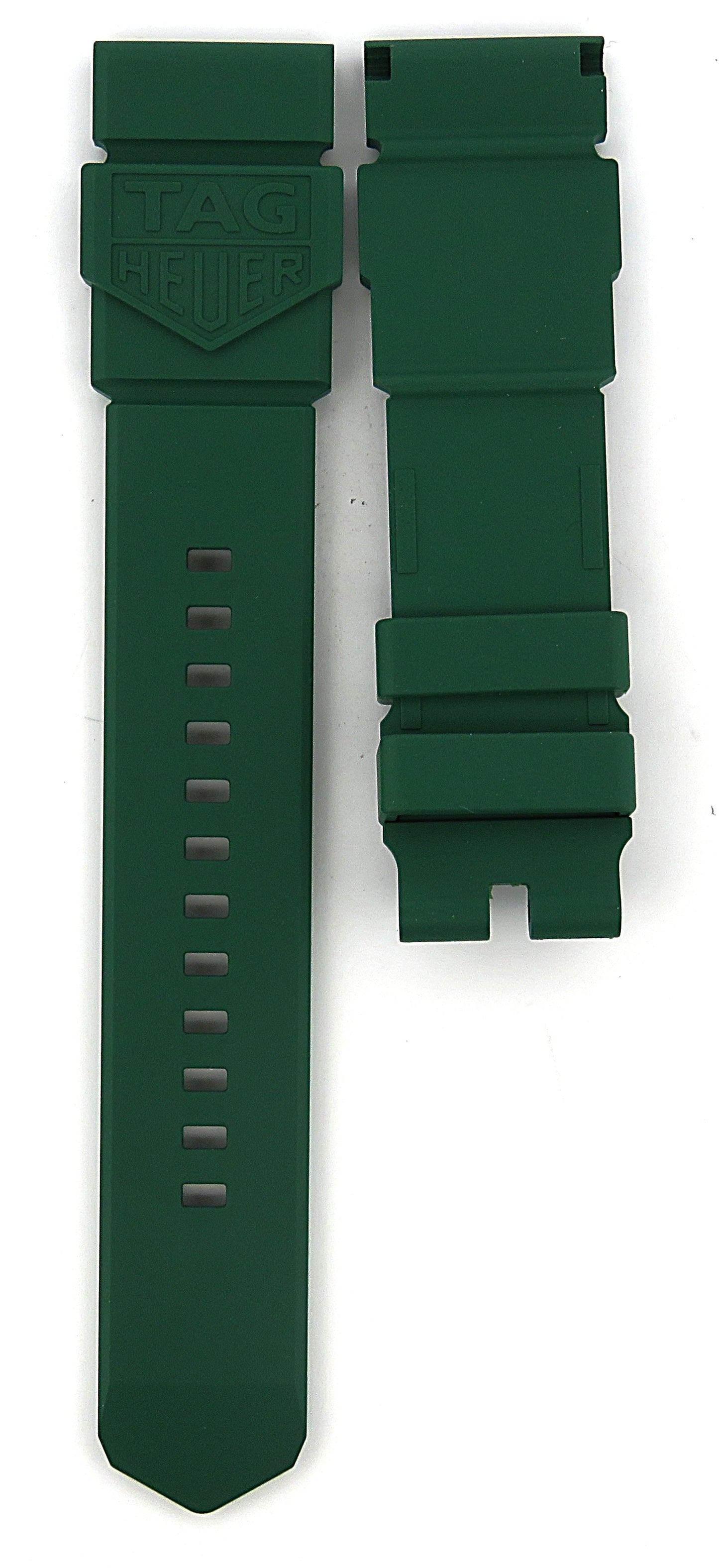 TAG Heuer Formula 1 FT8085 WBY1160 Green Rubber Strap 18.5mm - Genuine OEM