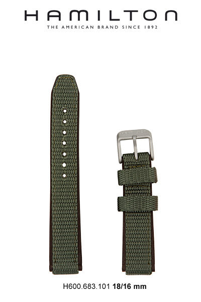 Hamilton Khaki Field Plastic Watch Strap 18-mm Ref H693.683.101 - Genuine OEM