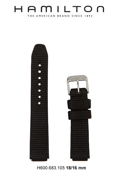 Hamilton Khaki Field Plastic Watch Strap 18-mm Ref H695.683.102 - Genuine OEM