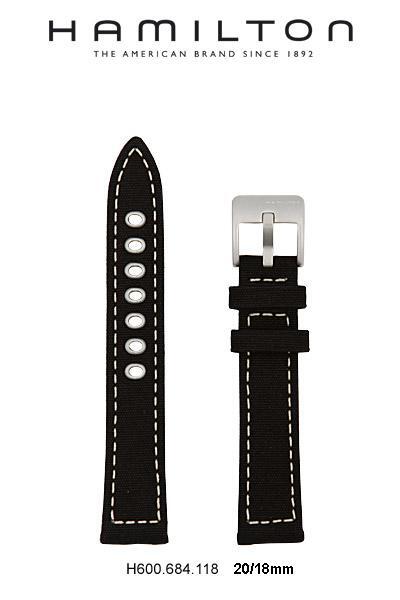 Hamilton Khaki Field Textile Watch Strap 20-mm Ref H694.684.118 - Genuine OEM
