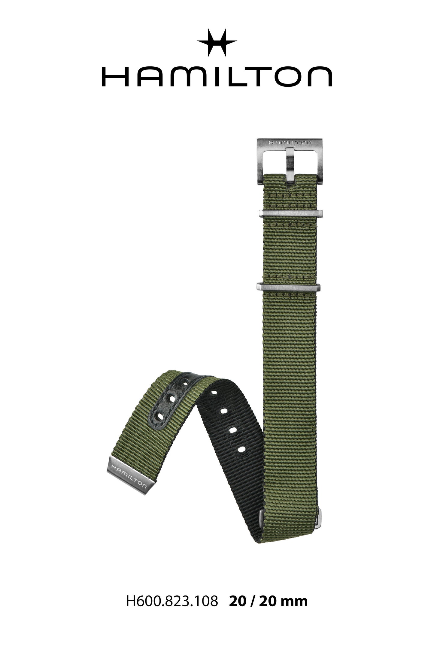 Hamilton Khaki Scuba Polyester Watch Strap 20-mm Ref H690.823.108 - Genuine OEM