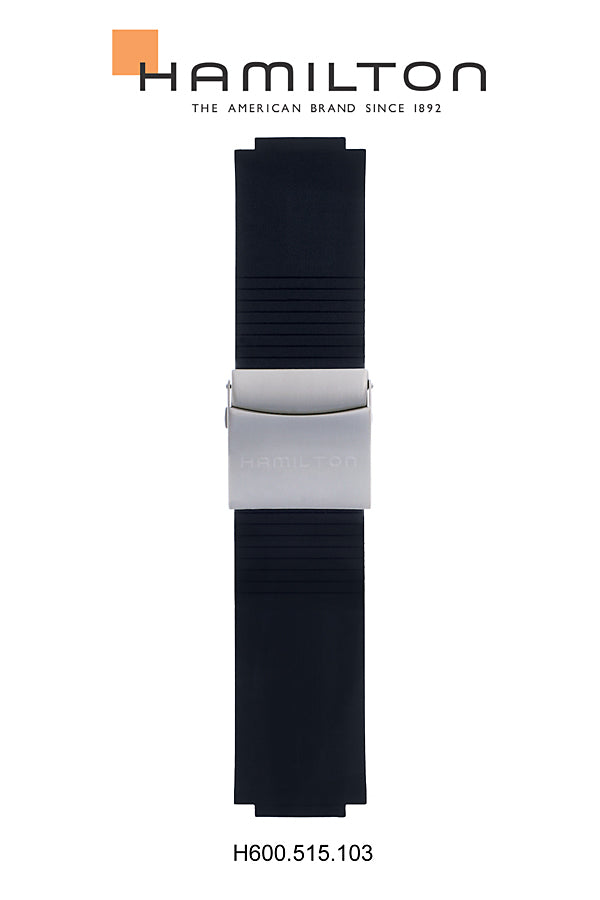 Hamilton ODC X-01 Rubber Watch Strap Ref H600.515.103 - Genuine OEM