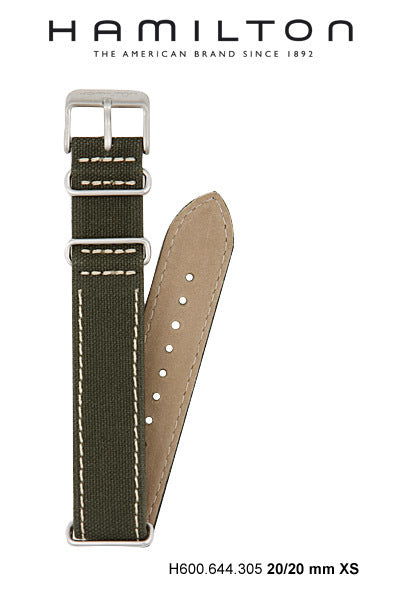 Hamilton Khaki King Textile Watch Strap 20-mm Ref H694.644.305 - Genuine OEM