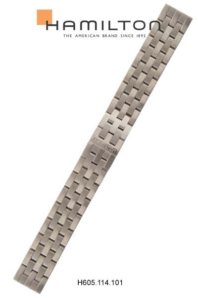 Hamilton Ardmore Steel Watch Bracelet 18mm Ref H695.114.101 - Genuine OEM