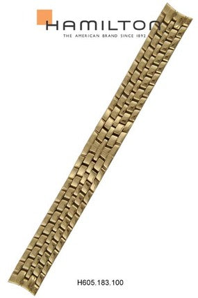 Hamilton Watch M Linwood Steel- Yellow Watch Bracelet 16mm Ref H695.183.100- Genuine OEM