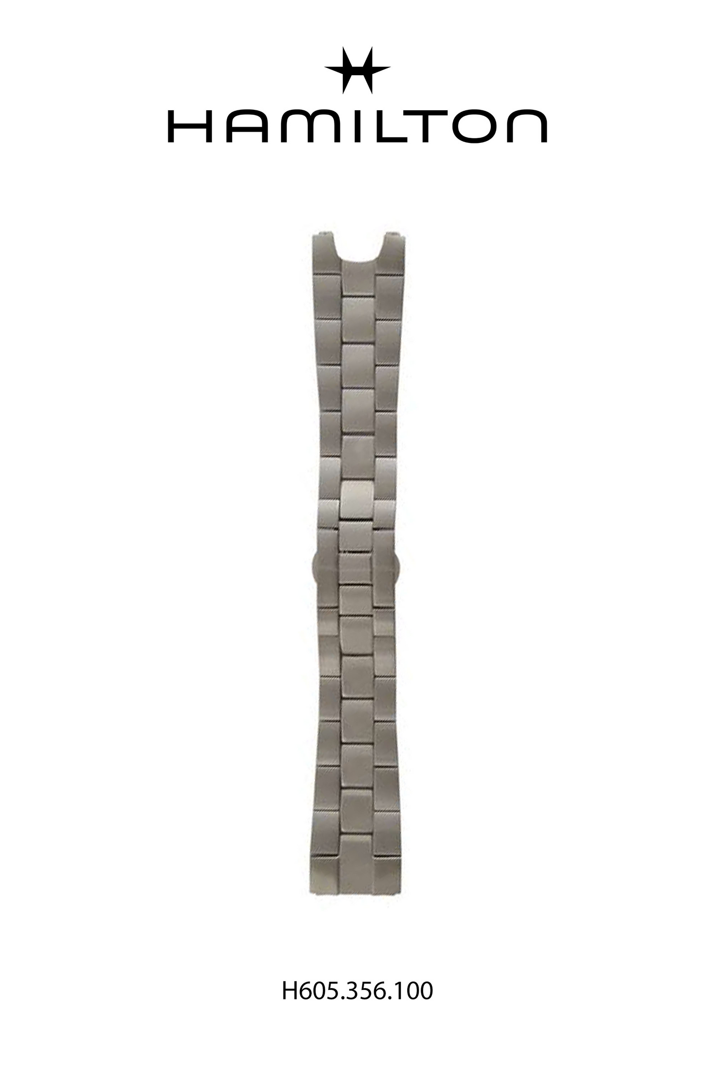 Hamilton US 66 Power Reserve Steel Watch Bracelet 25-mm Ref H695.356.100 - Genuine OEM