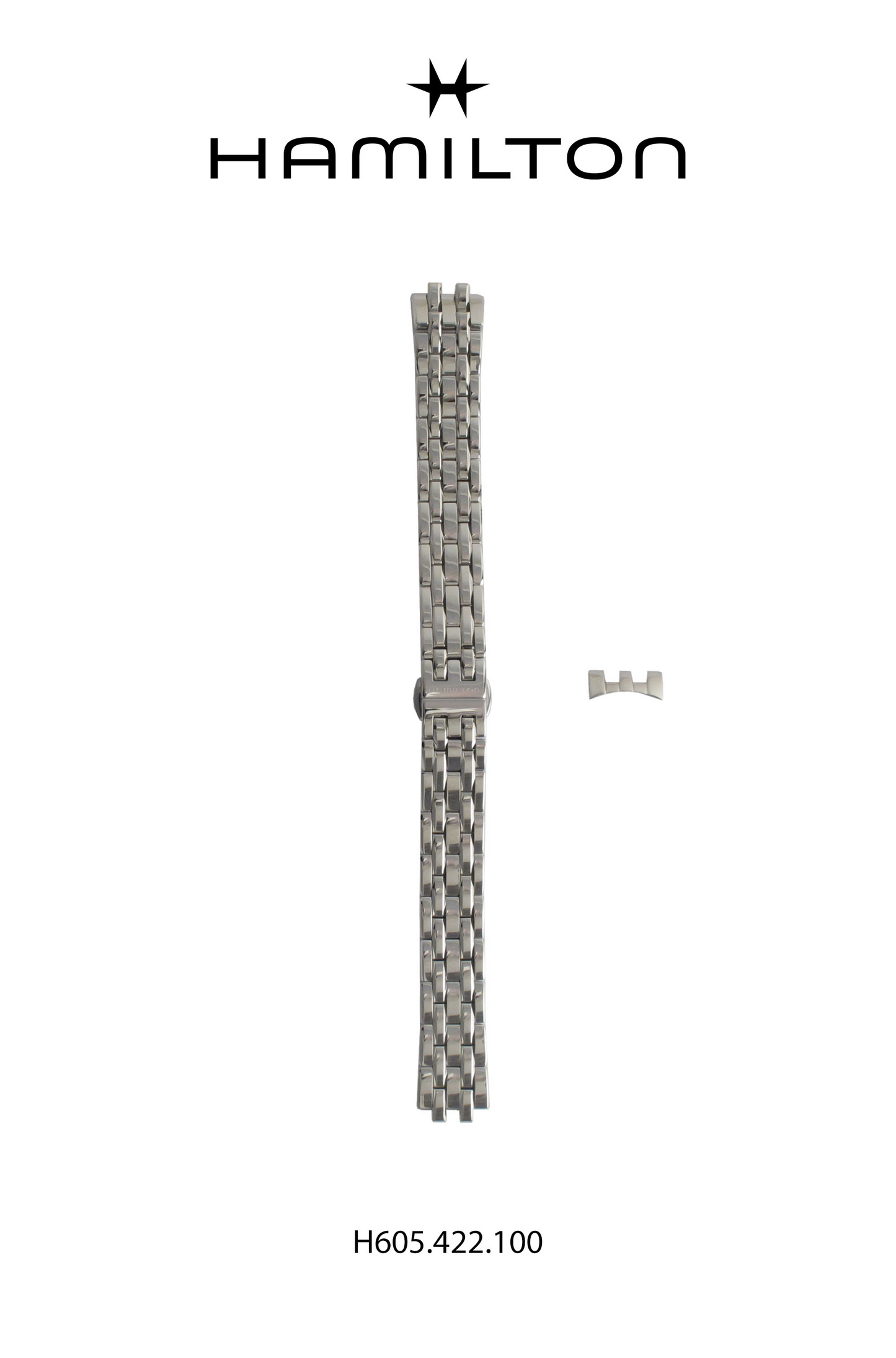 Hamilton JM Lady Steel Watch Bracelet 15-mm Ref H695.422.100 - Genuine OEM