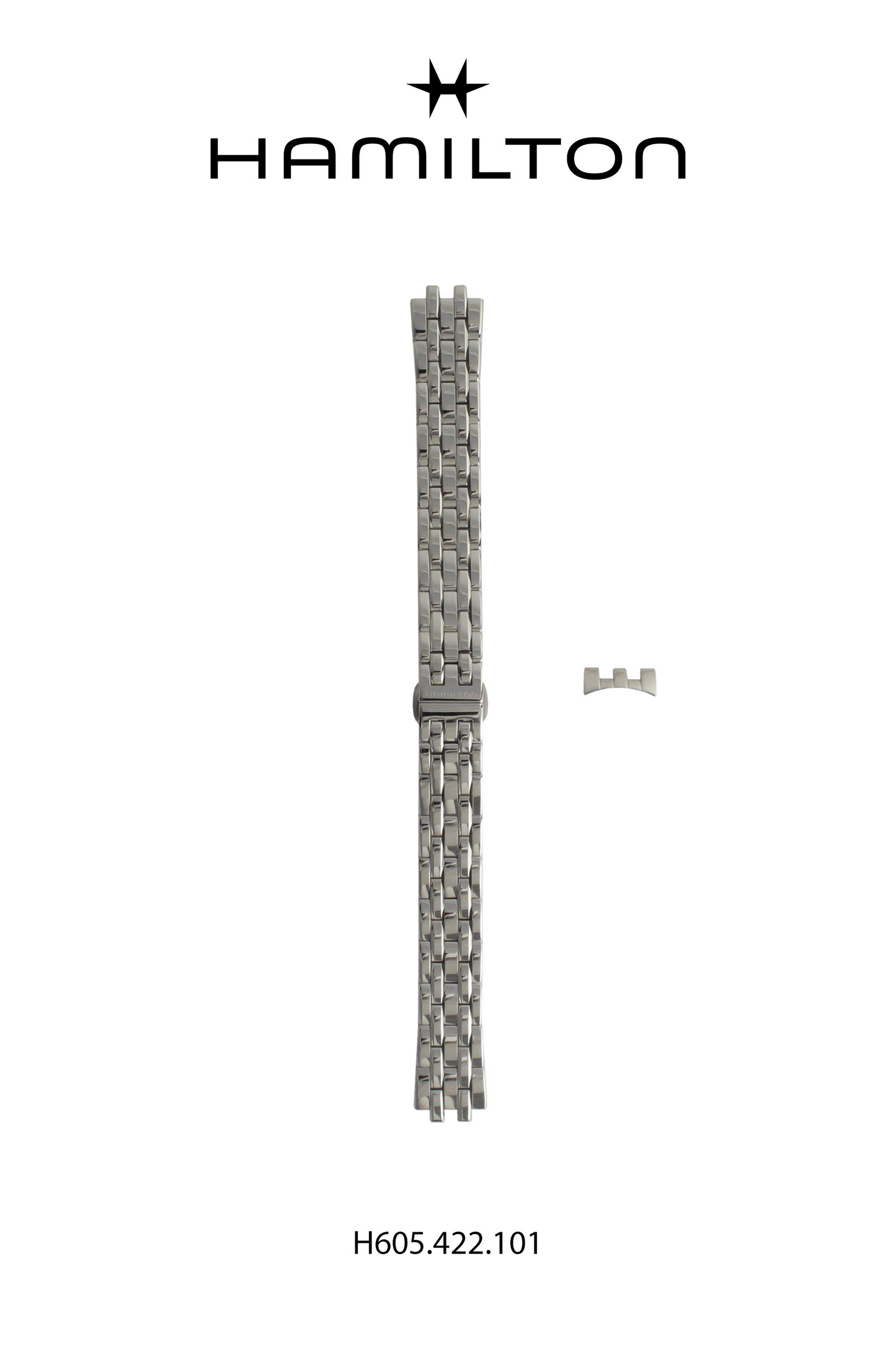 Hamilton JM Lady Steel Watch Bracelet 15-mm Ref H695.422.101 - Genuine OEM