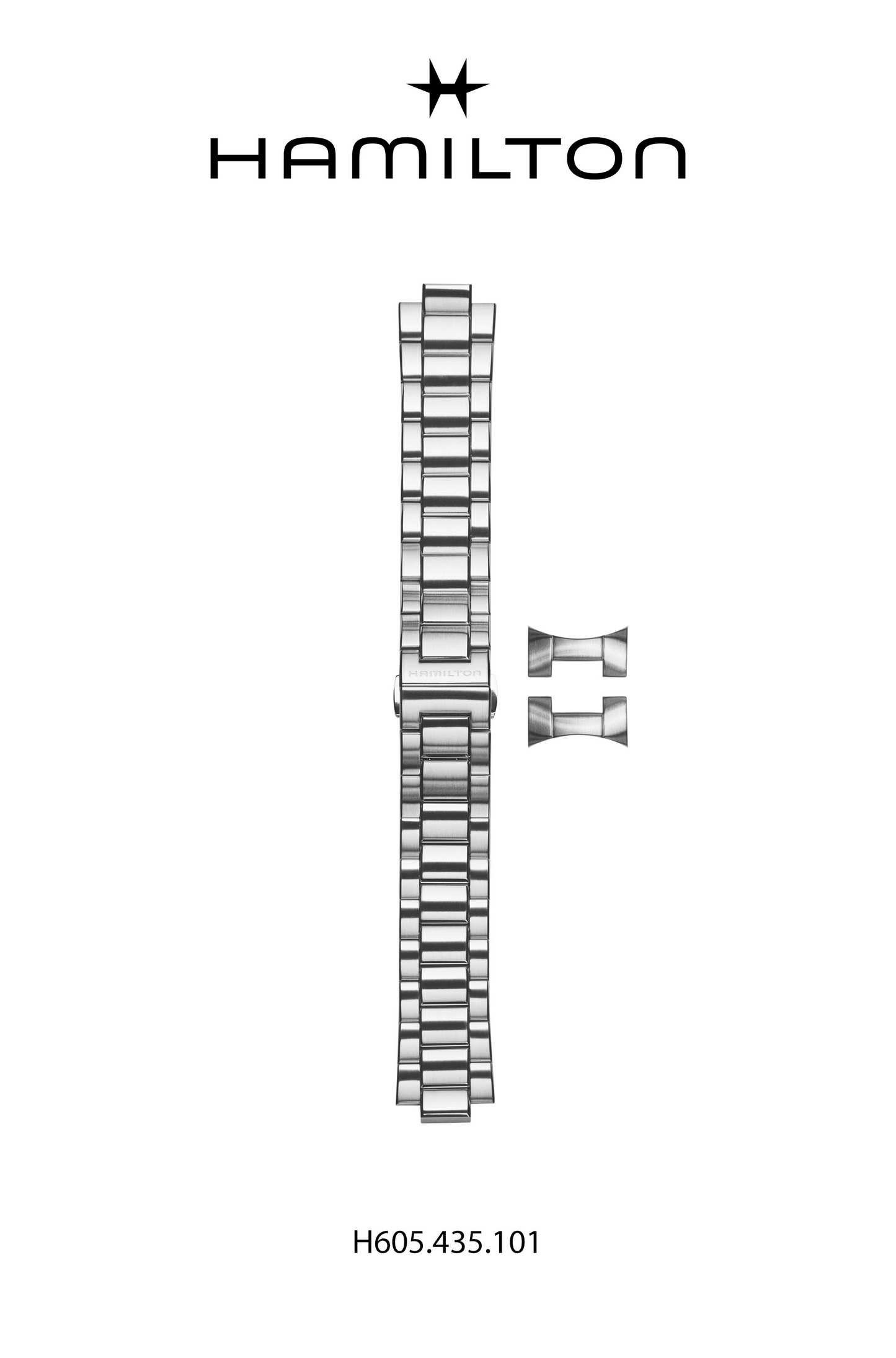 Hamilton Broadway Steel Watch Bracelet 22-mm Ref H695.435.101 - Genuine OEM