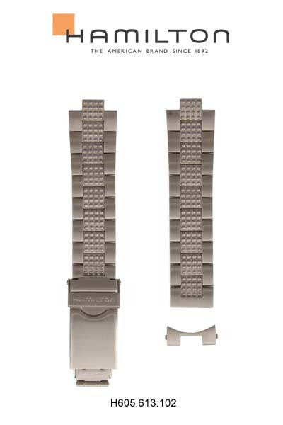 Hamilton Khaki Action Steel Watch Bracelet Ref H605.613.102 - Genuine OEM