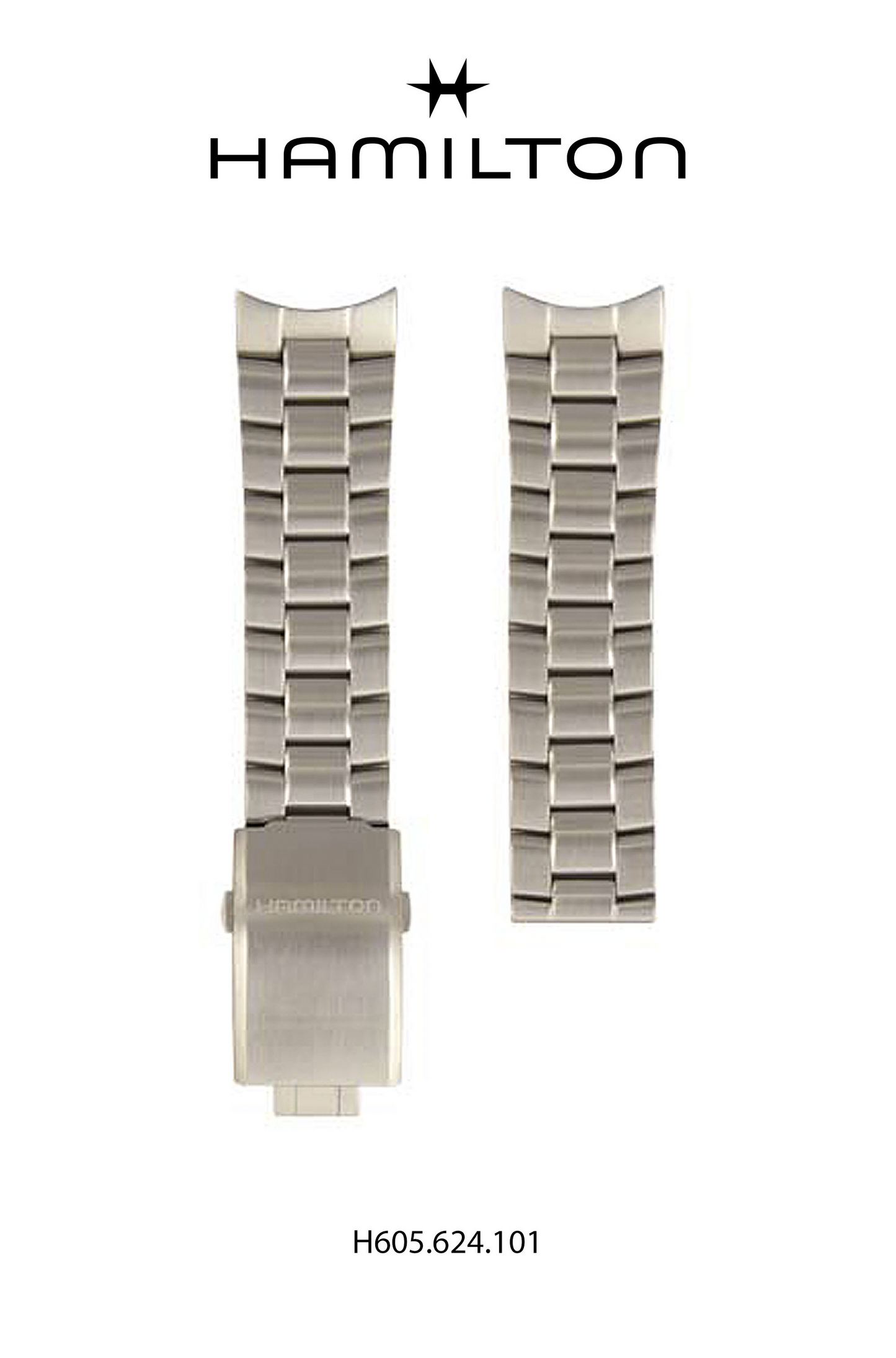 Hamilton Khaki Action Steel Watch Bracelet 22-mm Ref H695.624.101 - Genuine OEM