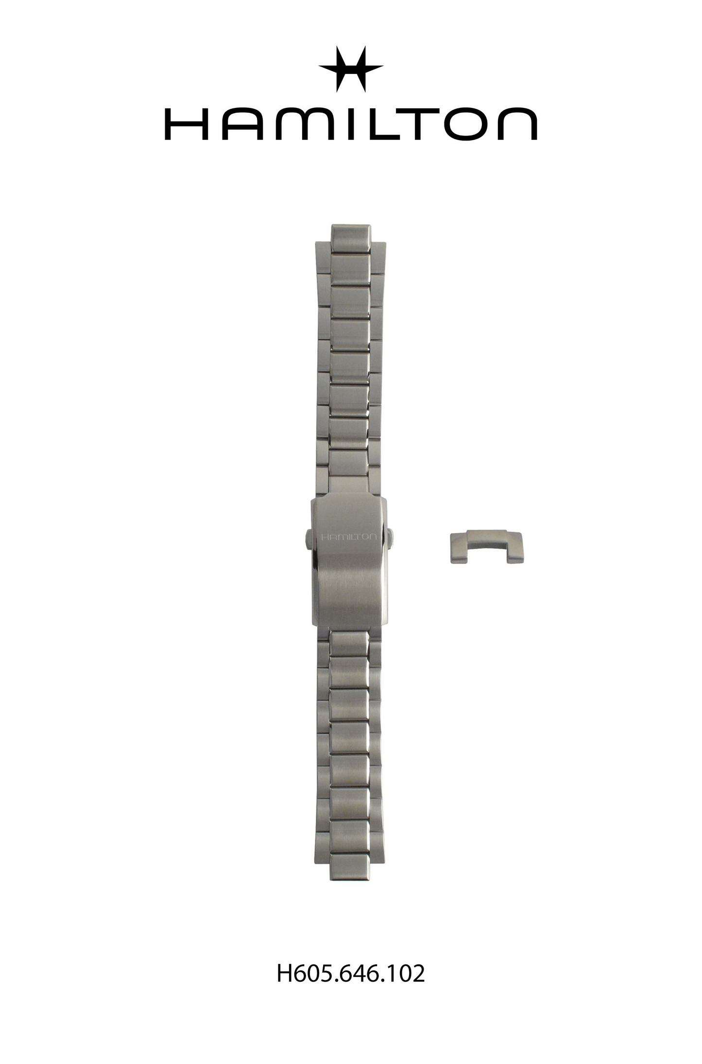 Hamilton Khaki Pilot Steel Watch Bracelet 20-mm Ref H695.646.102 - Genuine OEM