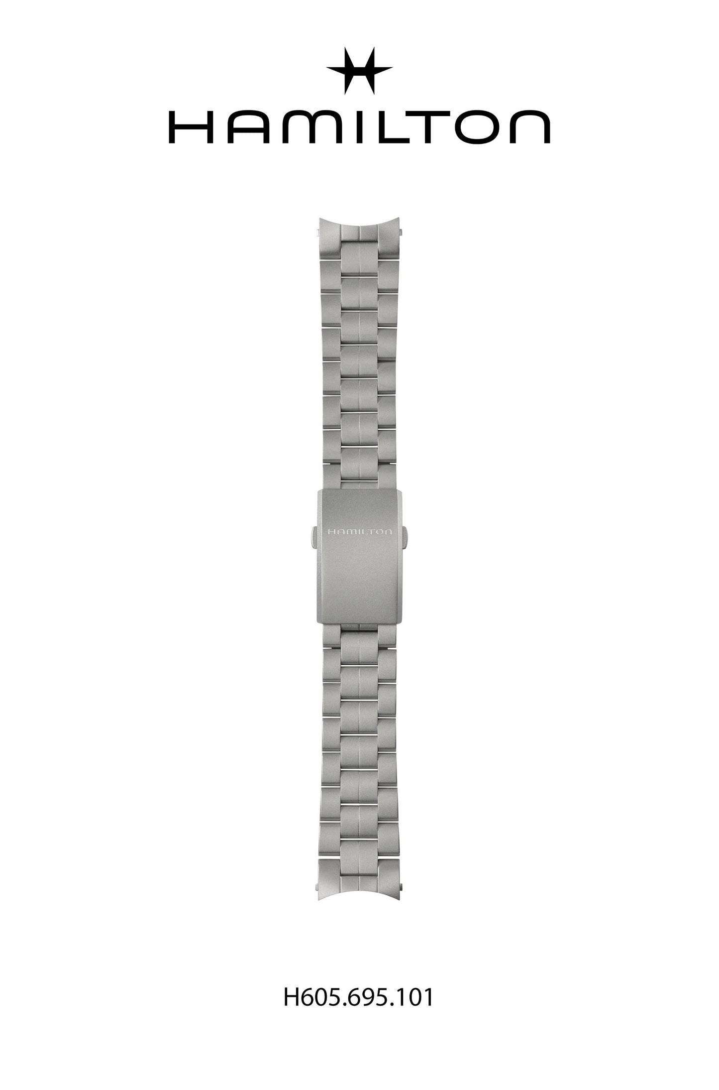 Hamilton Khaki Field Steel Watch Bracelet 22-mm Ref H695.695.101 - Genuine OEM