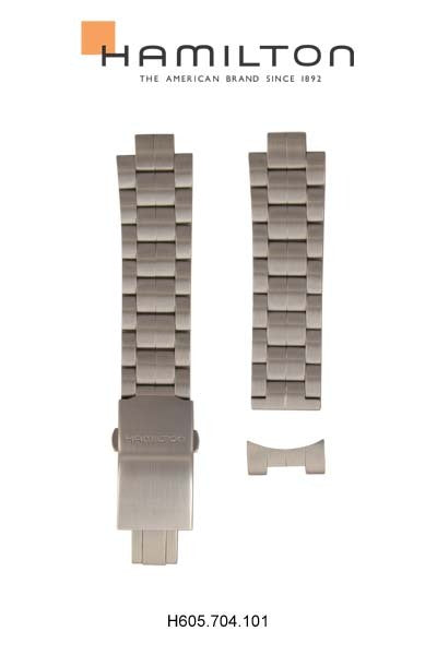 Hamilton Khaki Field Steel Watch Bracelet Ref H605.704.101 - Genuine OEM