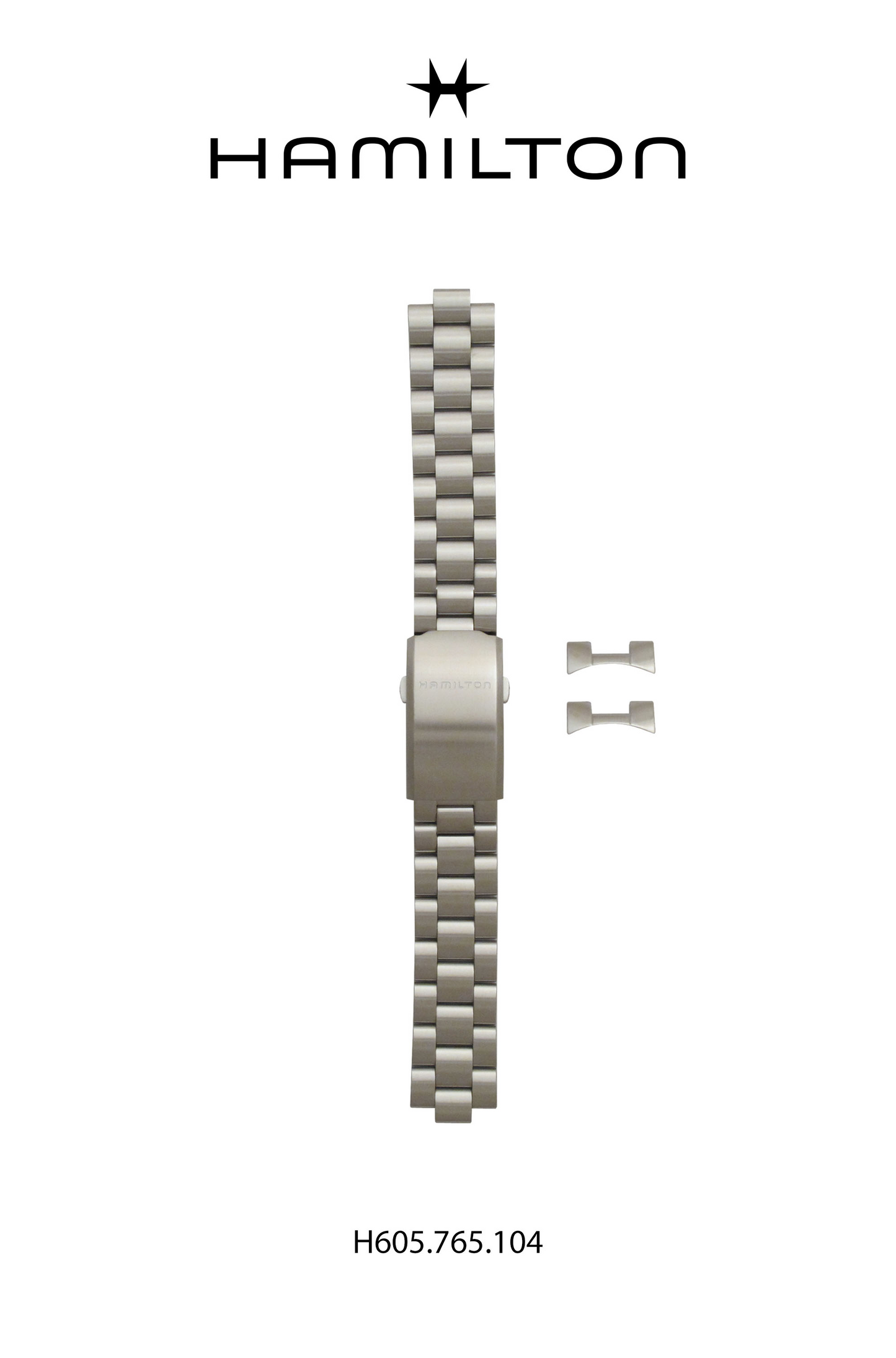 Hamilton Khaki RBAR Steel Watch Bracelet 19-mm Ref H695.765.104 - Genuine OEM